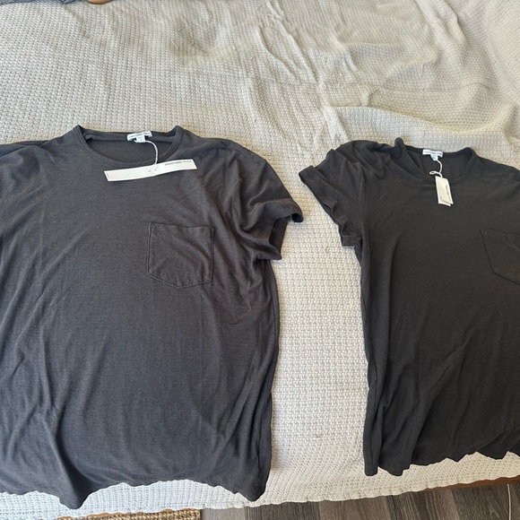 James Perse Charcoal black, lightweight T-shirts. Short sleeve, size 1 (small) - Picture 2 of 3